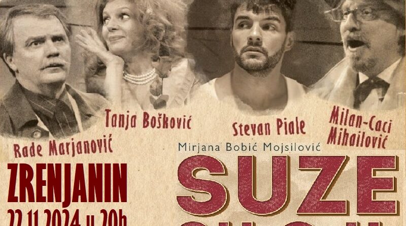 U PETAK, 22. NOVEMBRA U KULTURNOM CENTRU: Predstava „Suze su OK“.