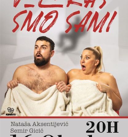 plakat – predstava – Veceras smo sami –