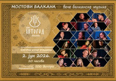 SCENSKO MUZIČKO VEČE 2. JUNA U KULTURNOM CENTRU: Izvorni ritmovi starih vremena